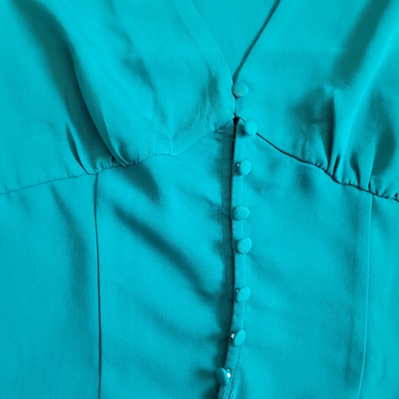 Forever 21 green long sleeve top size  M juniors - Picture 5 of 8